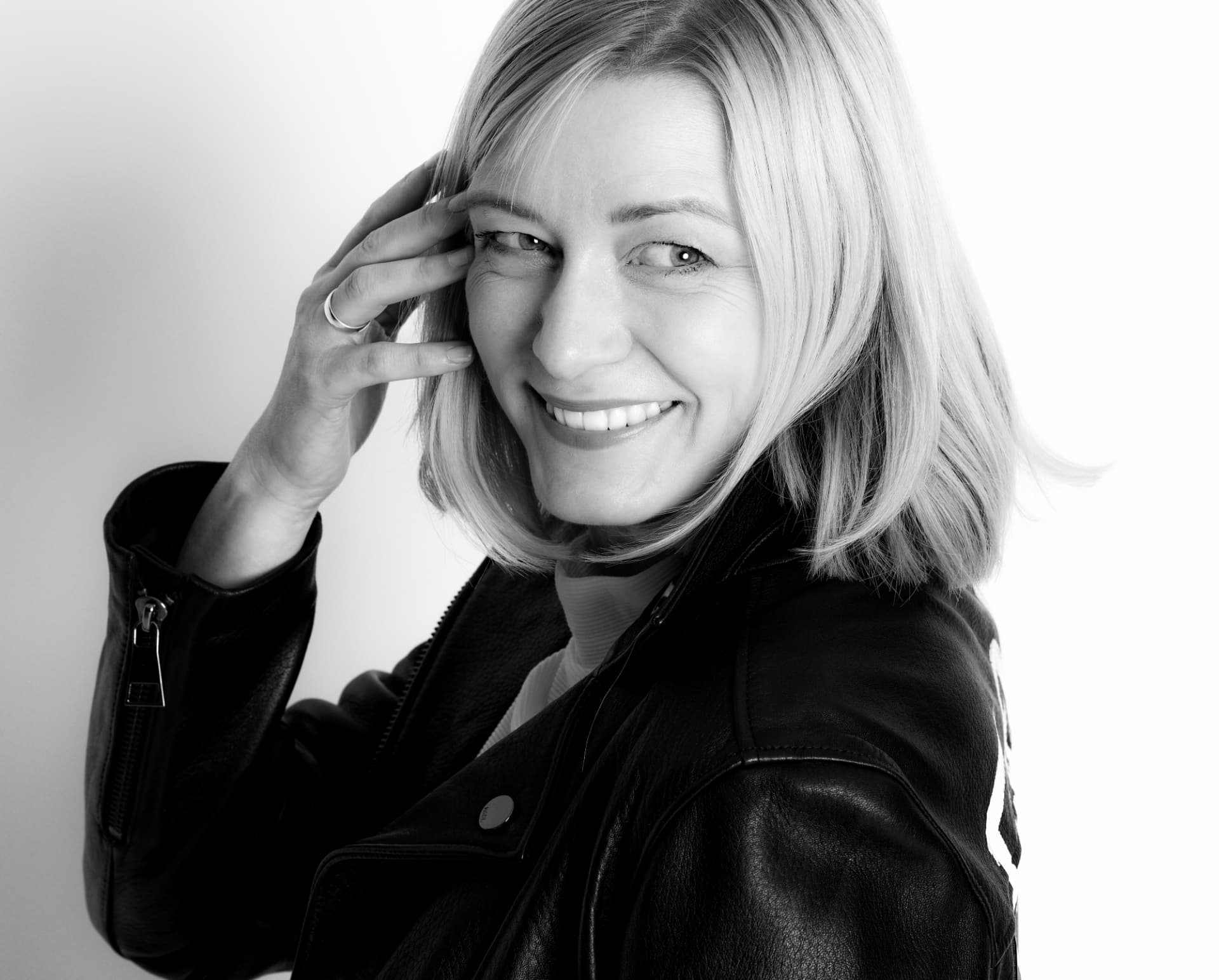 Anja Winkelmann, Porträt in Schwarzweiß